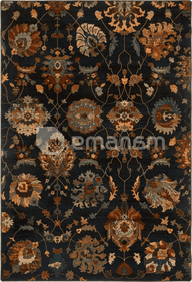 ხალიჩა Dywilan SUPERIOR LATICA NAVY 2470 cC2 200x300 100% WOOL