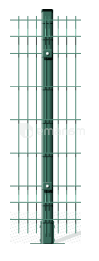 ბოძი მოთუთიებული Standart color +PP RAL 6005 60х40მმ/2,10მ