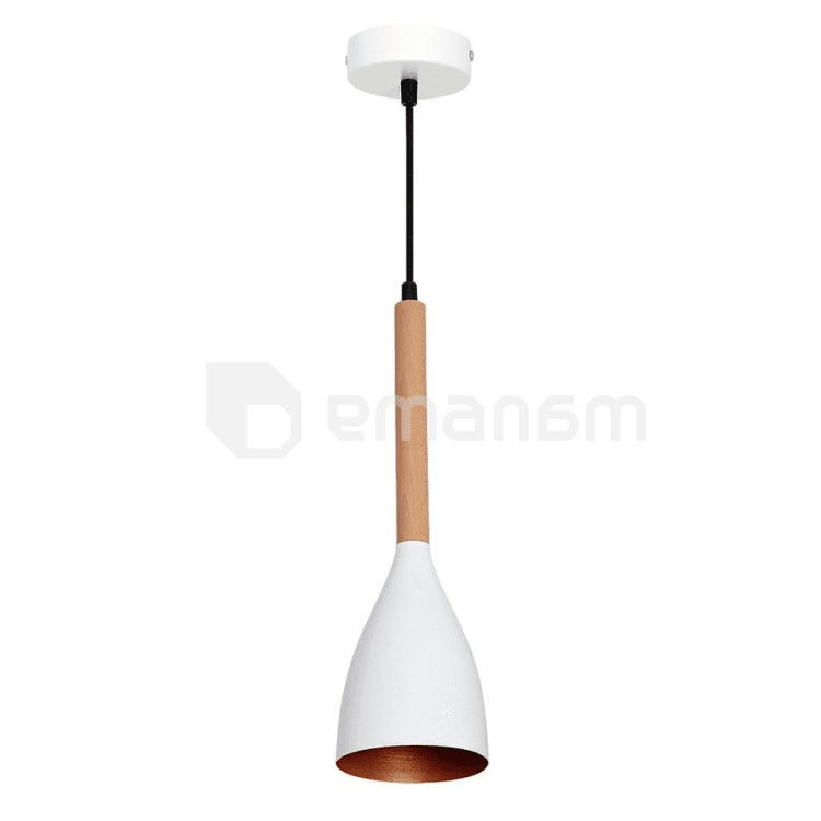ჭაღი Luminex Muza ლითონი თეთრი ოქროსფერი 9106