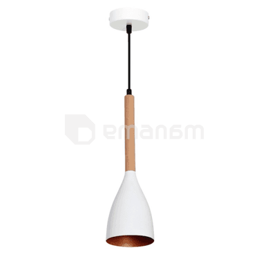 ჭაღი Luminex Muza ლითონი თეთრი ოქროსფერი 9106