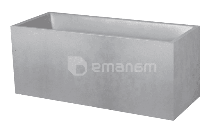 ქოთანი პლასტმასის EDA Plastiques JARDINIERE BASALT 99,5 X 39,5 X 43,5სმ 98ლ