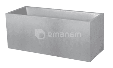 ქოთანი პლასტმასის EDA Plastiques JARDINIERE BASALT 99,5 X 39,5 X 43,5სმ 98ლ