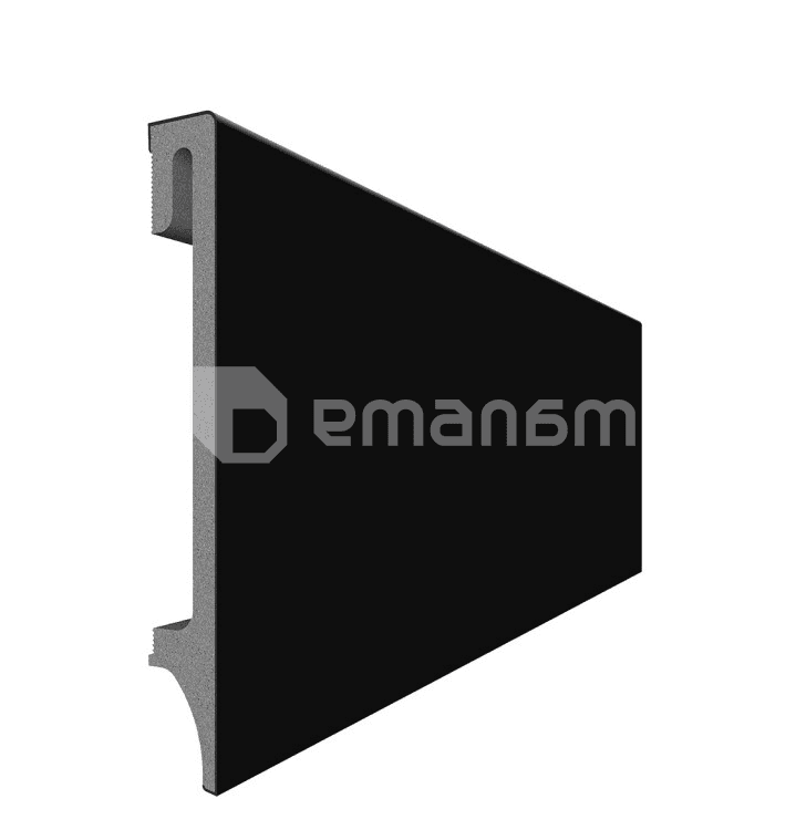 პლინტუსი VOX Profile Espumo ESP506 2400x120x16 მმ შავი