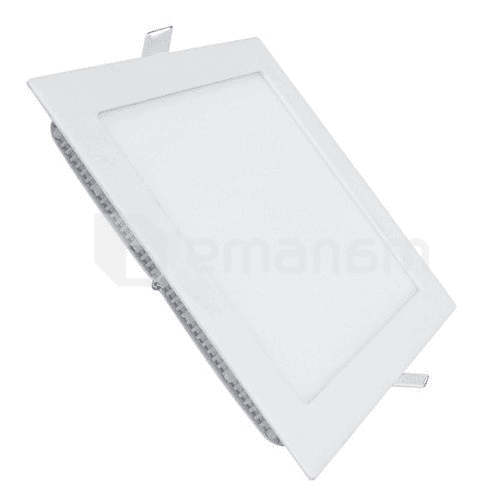ლედ პანელი შუშით LED 9W 3000K (ოთხკუთხედი) LEDEX