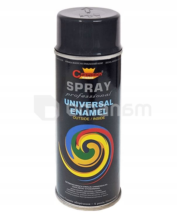 უნივერსალური სპრეი საღებავი Champion Universal Enamel 400მლ ანტრაციდი