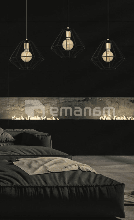 საკიდი EMIBIG Alteo 2 E27 2x MAX 60W შავი