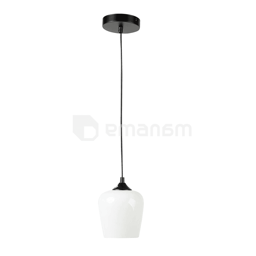 ჭაღი New Light 1 E27 შავი თეთრი MMT0280J-25 1653/01/3686