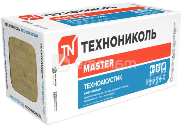 მინერალური ბამბა ТехноНиколь Technoacoustic 1200x600x50 5.76 მ²