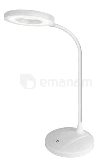 მაგიდის ლედ სანათი  Ultraflash Desk Lamps UF 745 C01 თეთრი 7W 350Lm დიმერით და აკუმულატორით