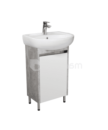 აბაზანის ტუმბო ხელსაბნით Nice Loft 50 grey/white Solo 50 სმ