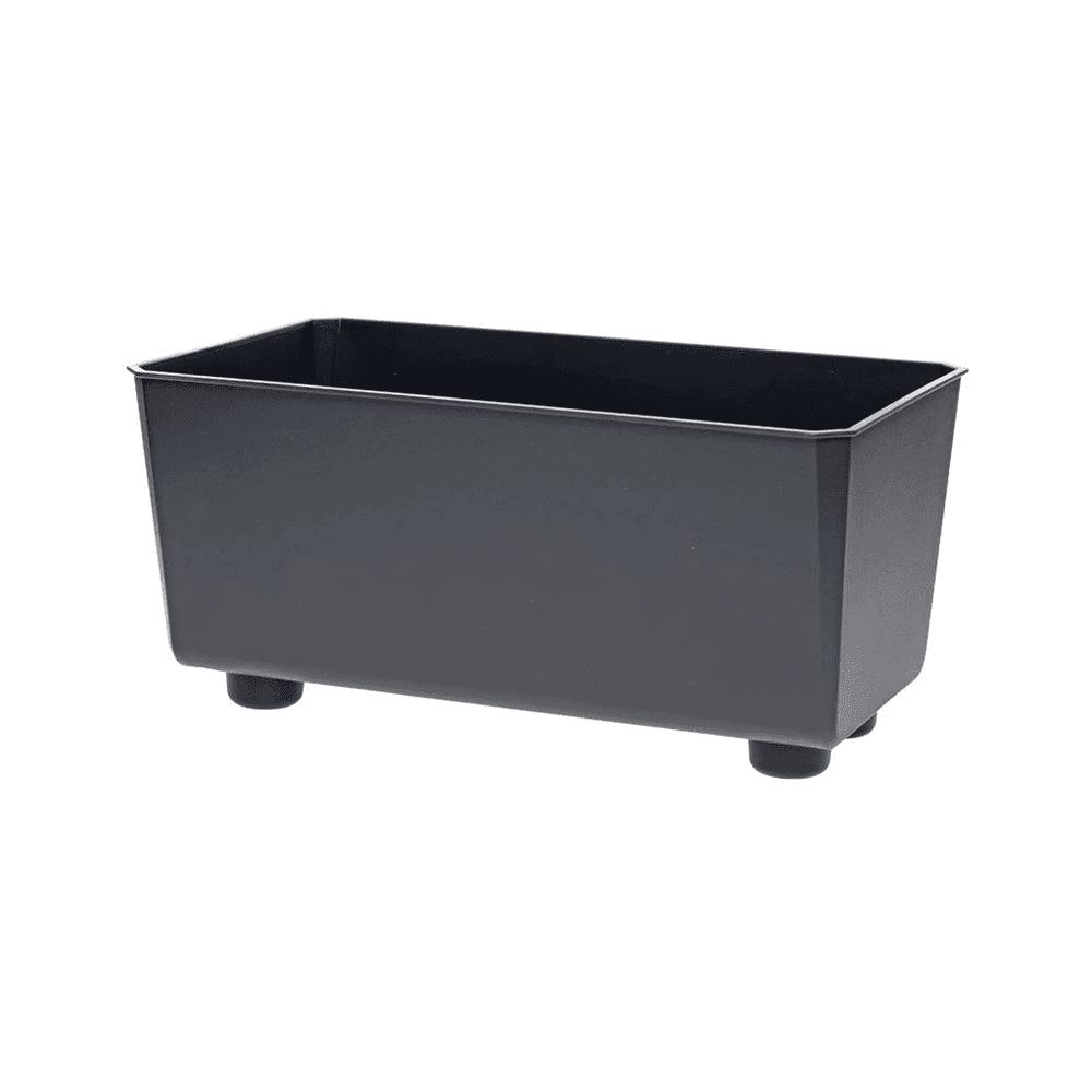 ქოთანი ყვავილის Lamela SAGA 285x285 recycled box - anthracite 7,5L