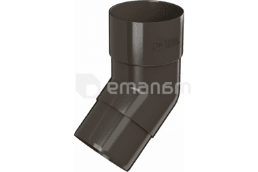 მუხლის მილის Technonicol 125/82 PVC 135° მუქი ყავისფერი