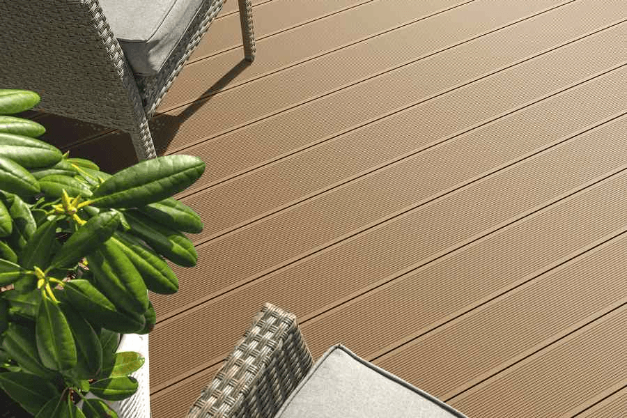 ტერასის დაფა BERGDECK Wild Teak Brushed 1ც=0,36მ² 150x25x2400 მმ