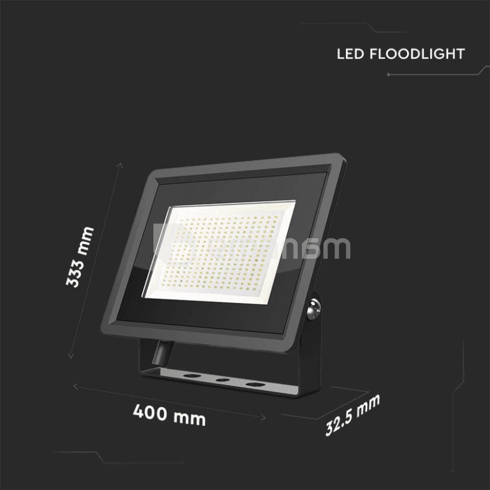 პროჟექტორი V-TAC LED 200W 4000K F კლასი  შავი ფერი 6733