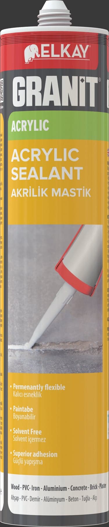  სილიკონი გამჭვირვალე AS450 Granit acrylic mastik