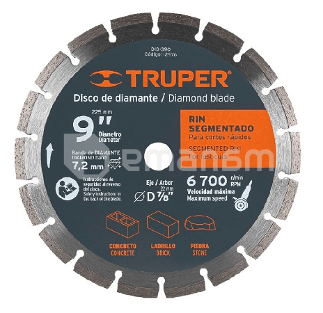 ალმასის დისკი Truper Segmented DID-390 230 მმ