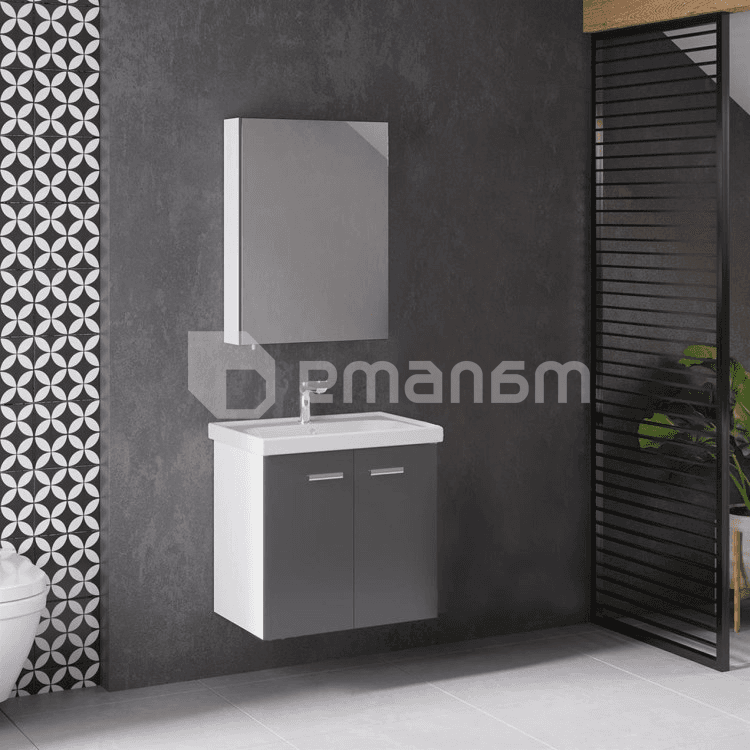 კარადა სარკით Denko Terra 60 Antracite Grey