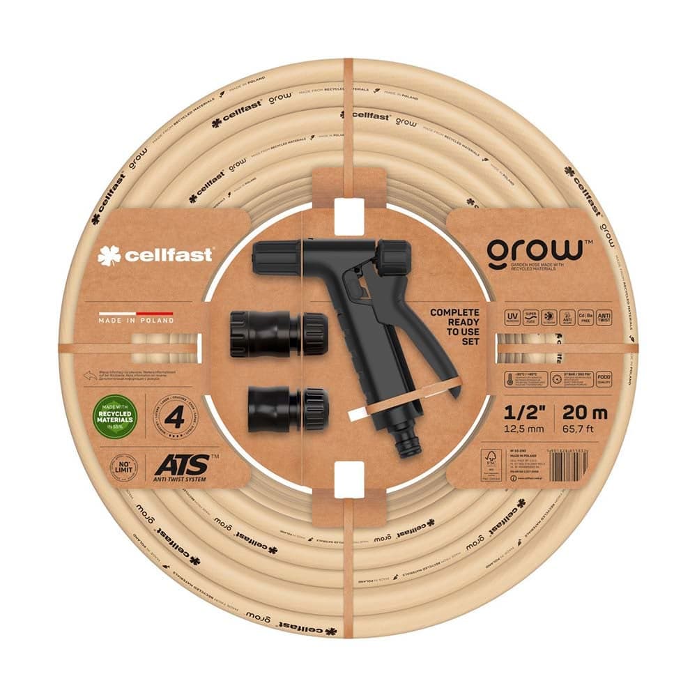 სარწყავი მილის კომპლექტი GROW 1/2" 20 m