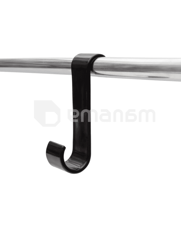 კაუჭი პირსახოცის საკიდი Primanova S Shape-BLACK