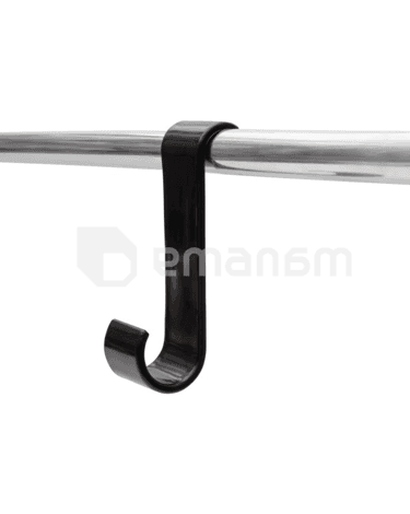 კაუჭი პირსახოცის საკიდი Primanova S Shape-BLACK