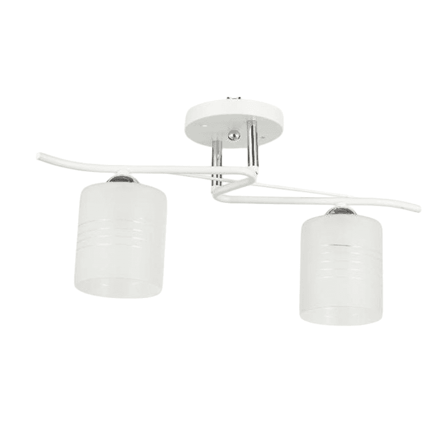 ჭაღი Bella Mita E27 2 6292-2 WH+CR თეთრი ქრომი