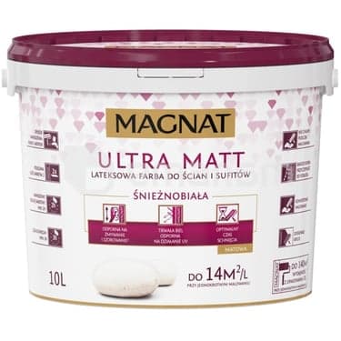 საღებავი ინტერიერის Magnat Ultra Matt 10 ლ თეთრი