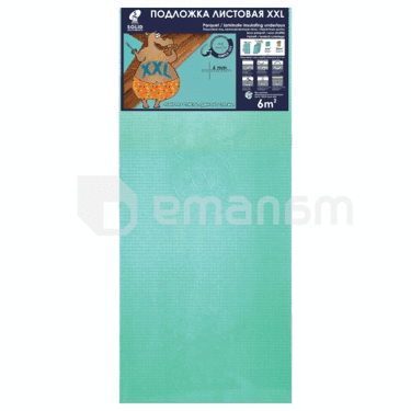 ქვესაგები Solid 1200х500х6mm Turquoise 6m2