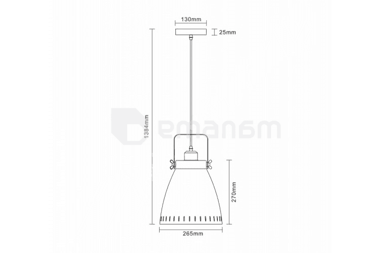 საკიდი Camelion new york pl-428l С73 1х E27 MAX 60W