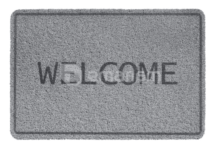 ფეხსაგები Hamat Curly Print Welcome Grey 40x60 სმ