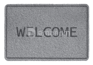 ფეხსაგები Hamat Curly Print Welcome Grey 40x60 სმ
