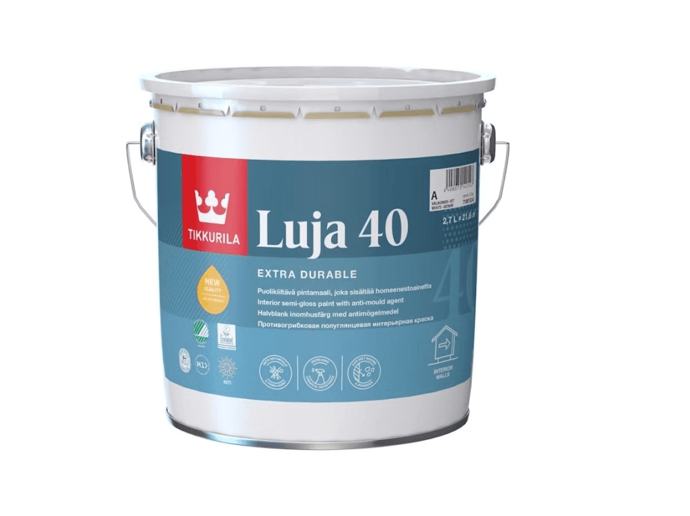 ინტერიერის საღებავი Tikkurila Luja 40 New A 2.7 ლ