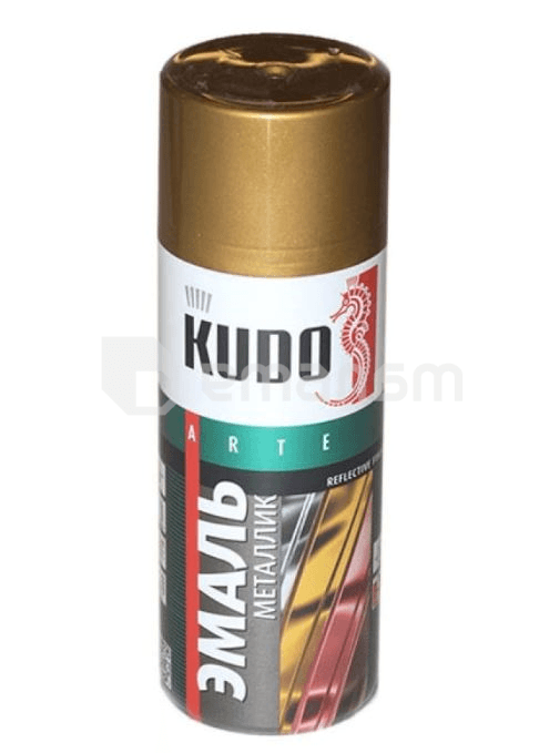 ემალი უნივერსალური მეტალიკი KUDO KU-1060 ოქროსფერი 520 მლ