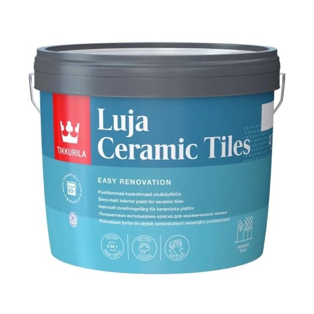 საღებავი ფილის Tikkurila Luja Ceramic Tiles A 0,9 ლ