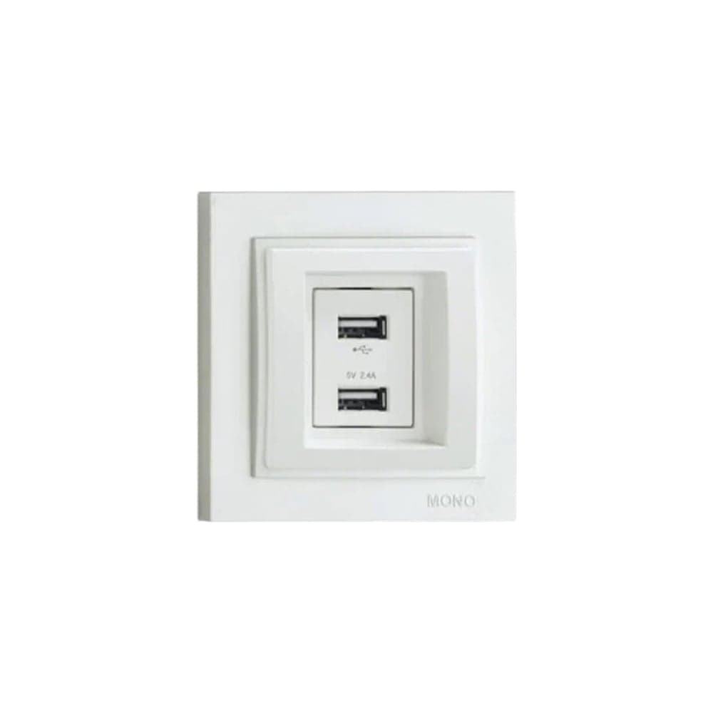 როზეტი 2x USB DESPINA white - 102-190005-178