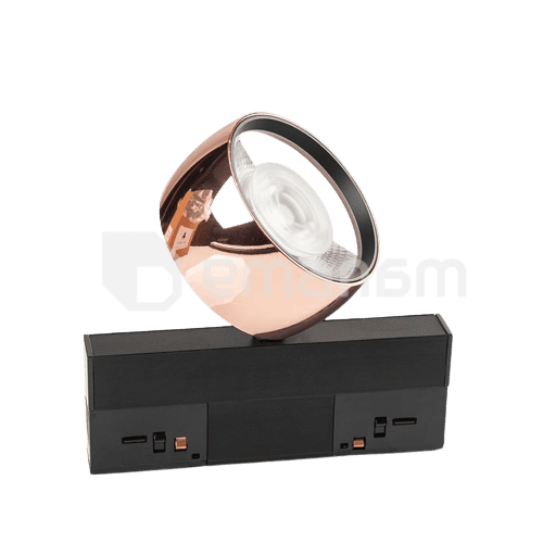 სანათი ტრეკი New Light მაგნიტური LED 12W 3000K 48V ვარდისფერი შავი GD2020 12W
