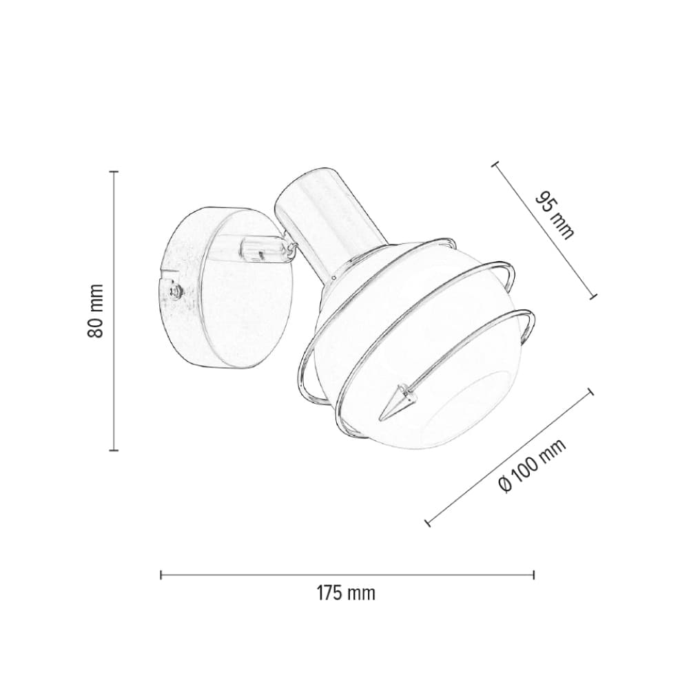 ბრა კედლის Daria Wall Lamp 1xE14 Max.40W Satin/White