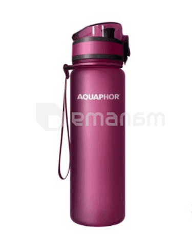ფილტრი-ბოთლი AQUAPHOR CITY ალუბლისფერი