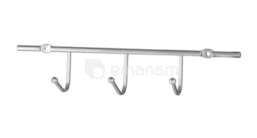 თამასა Bisk NIAGARA 3-HOOK RAIL CHROME