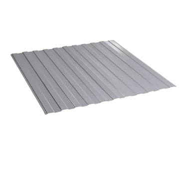 პროფილირებული ფერადი თუნუქი 0.35X1190 პრიალა RAL9006 NOVA