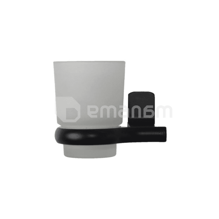 ჭიქა კბილის ჯაგრისებისთვის Tema Premium Tooth Brush Holder 71004 B-e Black