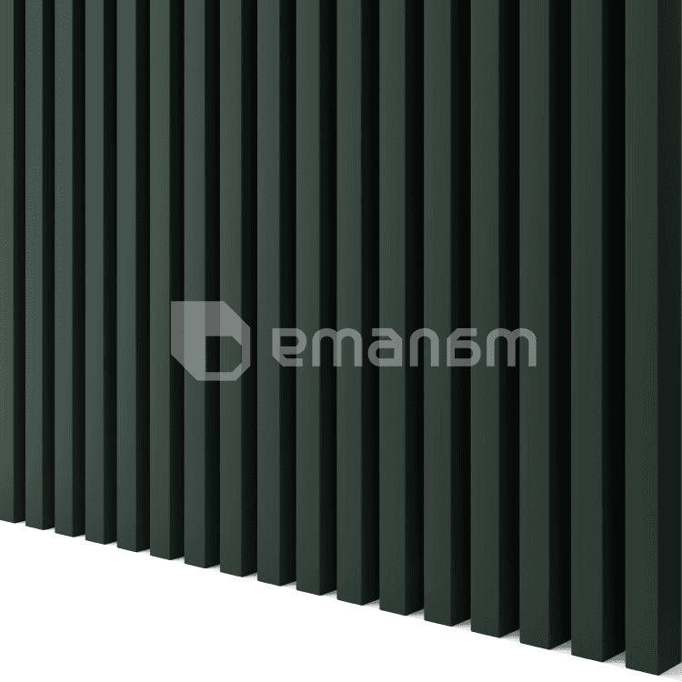 დეკორატიული რეიკა Lamele3D Bottle Green 2750x40x30 მმ