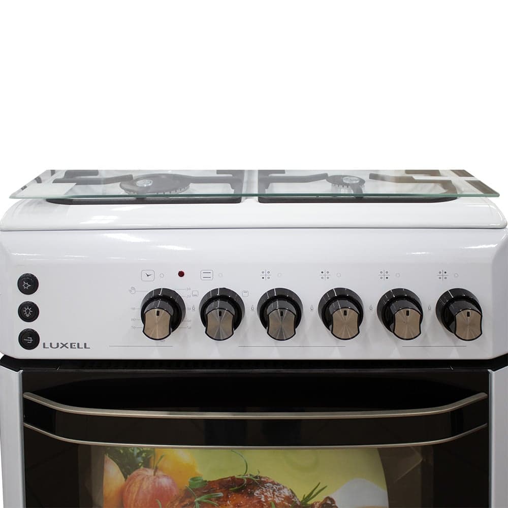 გაზქურა LUXELL LF60-GG40F WHITE