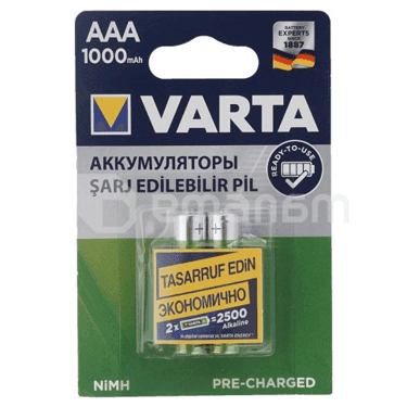 აკუმულატორი Varta AAA 1000mAh NiMH 2 ც
