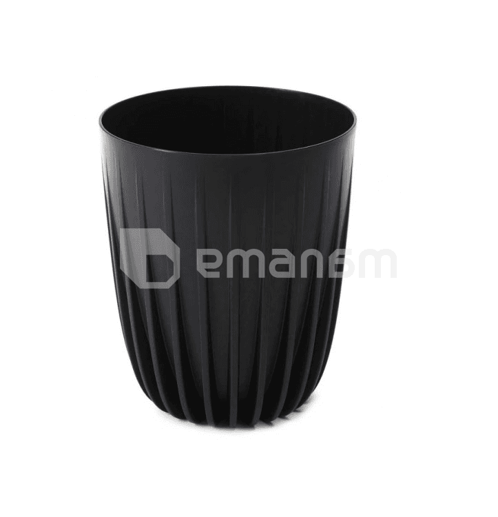 ქოთანი ყვავილის Lamela MIRA ECO recycled 390 28ლ შავი