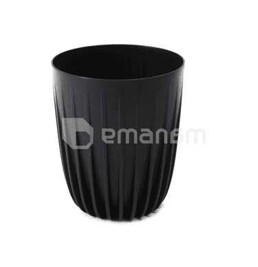 ქოთანი ყვავილის Lamela MIRA ECO recycled 390 28ლ შავი