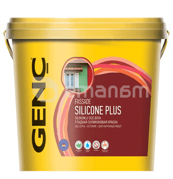 ექსტერიერის საღებავი სილიკონის Genc Silicone Plus 2.5 ლ