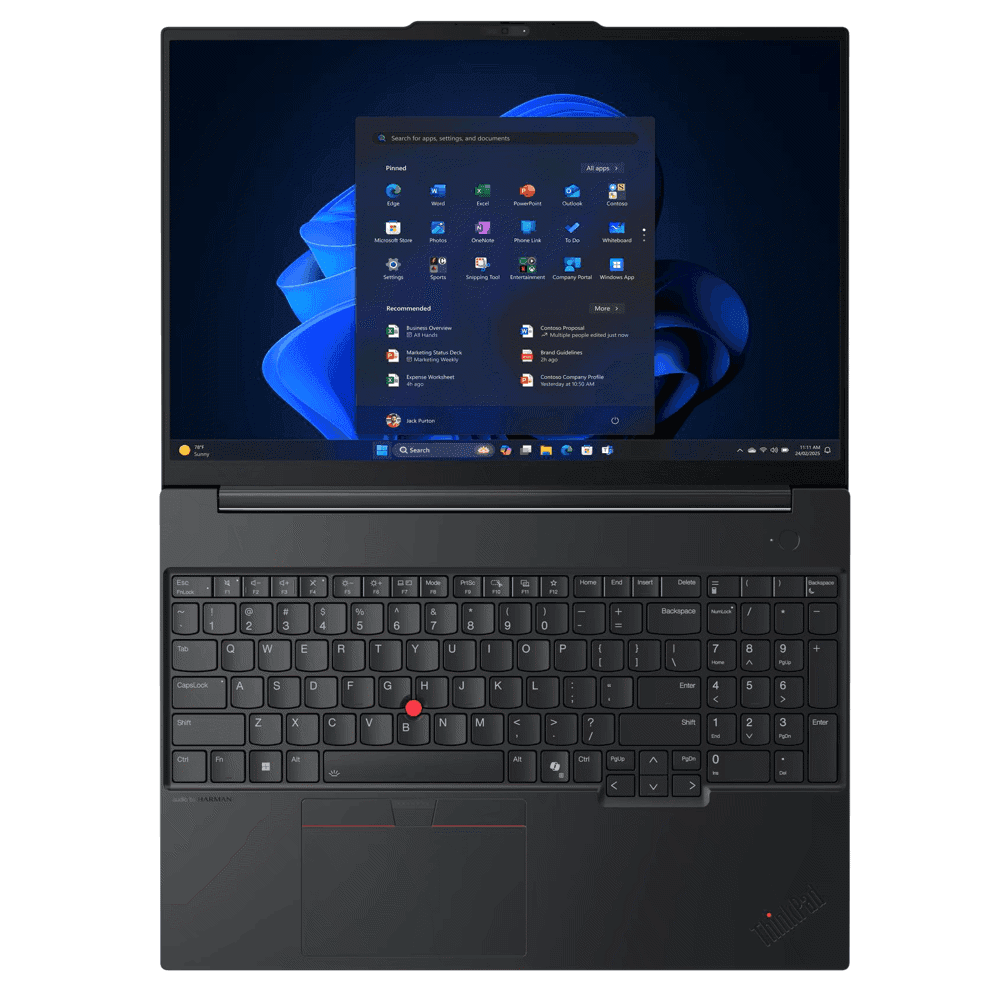 ნოუთბუქი Lenovo 21Y4004MGX ThinkPad E16 Gen 4, 16", Ryzen AI 5-330, 16GB, 512GB SSD, Integrated, Black