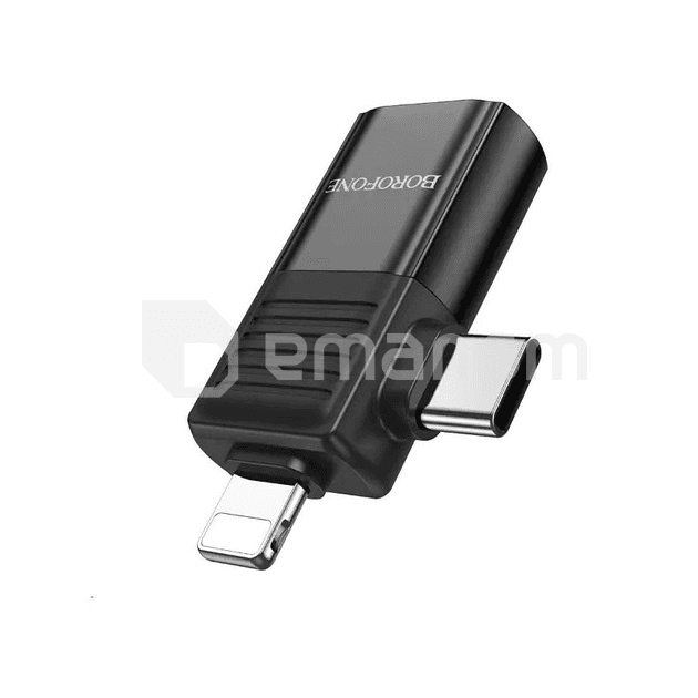ადაპტერი Borofone USB C Lightning USB A