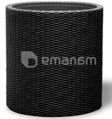 ყვავილის ქოთანი Keter Cylinder Planter Large 43.7x43.7x44.3 სმ ნაცრისფერი