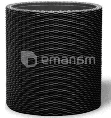ყვავილის ქოთანი Keter Cylinder Planter Large 43.7x43.7x44.3 სმ ნაცრისფერი
